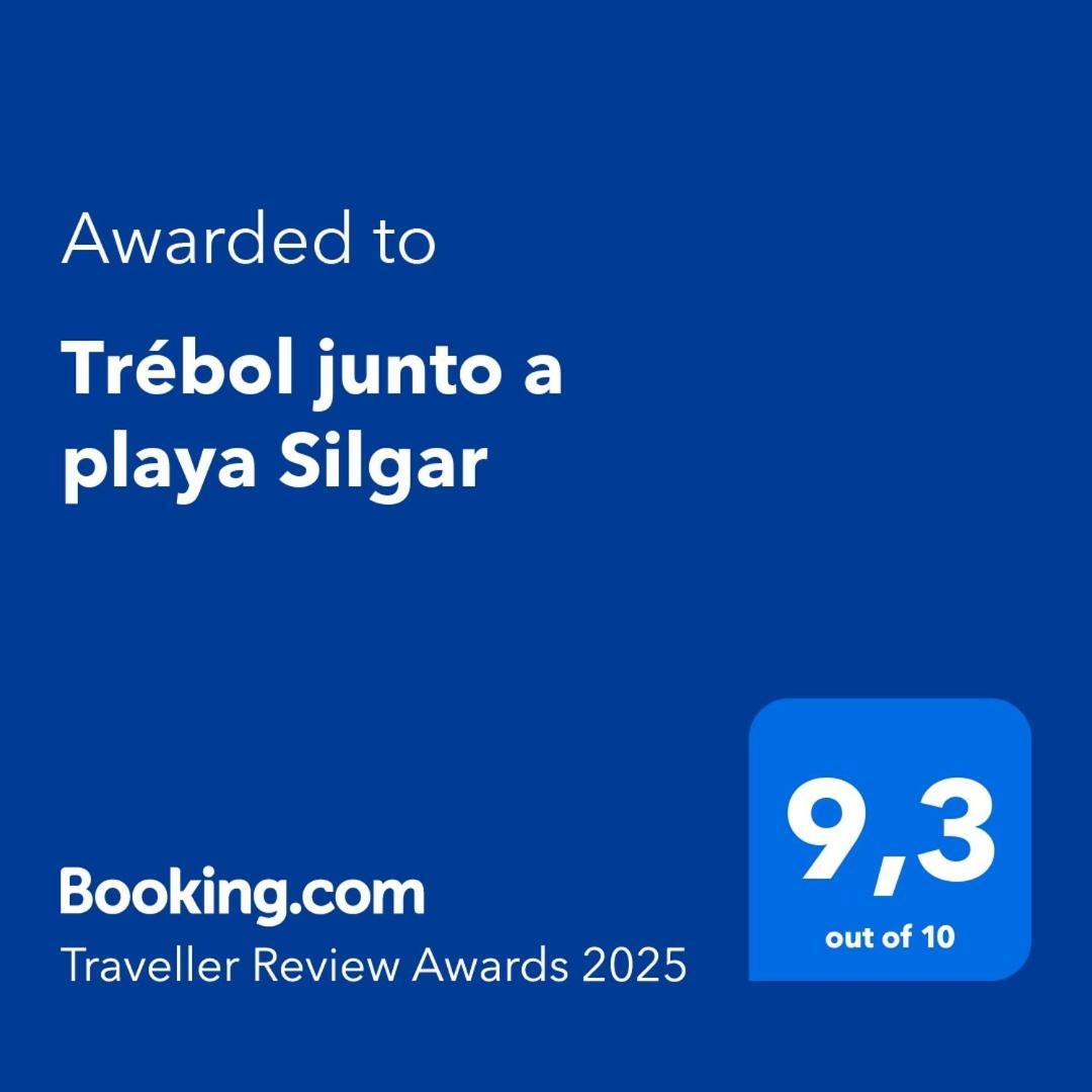 Trebol Junto A Playa Silgar Apartment Sanxenxo Bagian luar foto